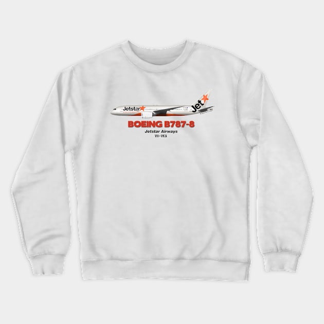 Boeing B787-8 - Jetstar Airways Crewneck Sweatshirt by TheArtofFlying